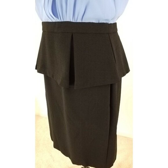 Max & Cleo~Women's Size 8~Black & Blue A-Line Career Ware to Work Dress NWT $138 - Picture 3 of 7